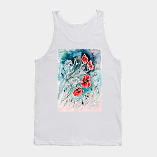 Playful poppies Tank Top